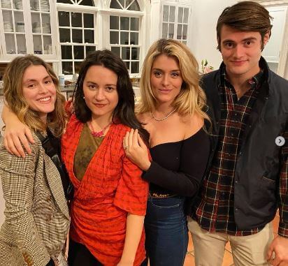 Daphne Oz with her siblings.